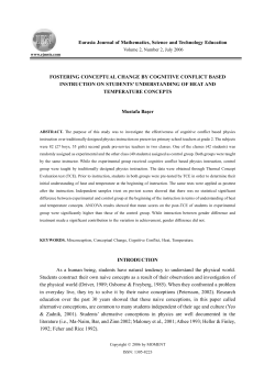 Full Text in Pdf - EURASIA Journal of Mathematics, Science and