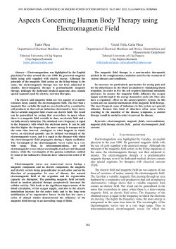 Aspects Concerning Human Body Therapy using Electromagnetic