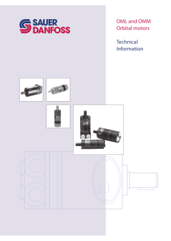 OML and OMM Orbital motors Technical Information