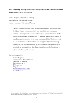 Issue Ownership Dynamics: How Parties Maintain and Claim Issue