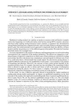 efficiency and bargaining power in the interbank loan market