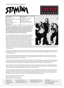 SAKARA RECORDS PROUDLY PRESENTS: