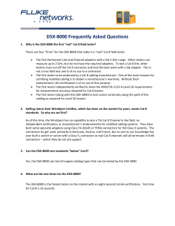 DSX8000 FAQ