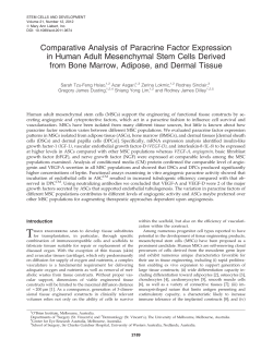 Comparative Analysis of Paracrine Factor Expression in Human
