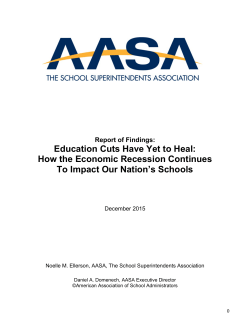 Education Cuts Have Yet to Heal: How the Economic