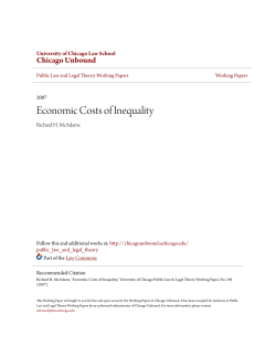 Economic Costs of Inequality - Chicago Unbound