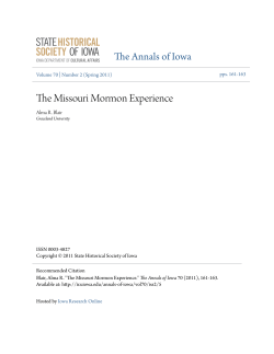 The Missouri Mormon Experience