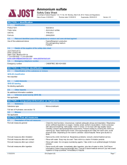 Ammonium sulfate - Jost Chemical Co.