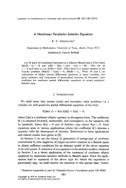 A Nonlinear Parabolic-Sobolev Equation