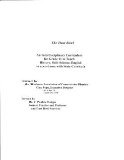The Dust Bowl - Oklahoma 4-H