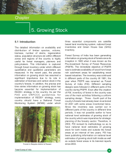 Growing Stock - Forest Survey of India