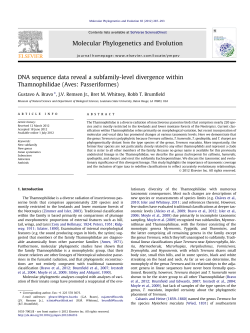 DNA sequence data reveal a subfamily