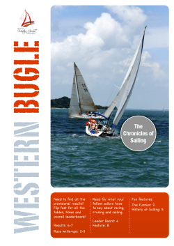 Issue 1 - Western Circuit Sailing Regatta