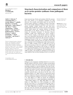 Structural characterization and comparison of three acyl