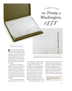 A rare find : the Treaty of Washington, 1858 / Patrick Coleman.