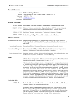 Mohammad Sadeghi Esfahlani, MBA 1