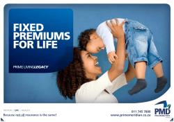 fixed premiums for life