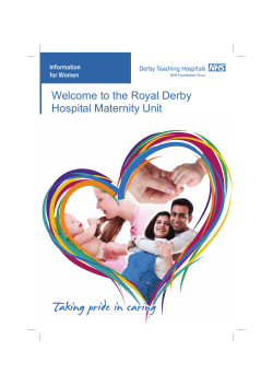Welcome to the Royal Derby Hospital Maternity Unit