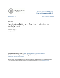 Immigration Policy and American Unionism: A Reality Check