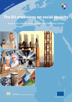 The EU provisions on social security