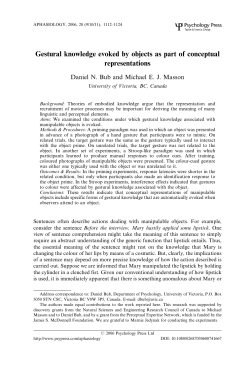 Gestural knowledge evoked by objects as part of conceptual