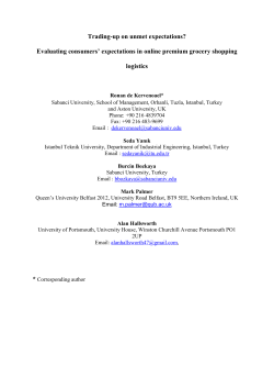 An examination of consumer expectations towards