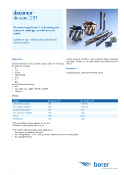 de-coat 231 - Borer Chemie AG