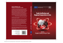 Trade Facilitation and Regional Cooperation in Asia