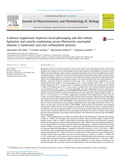 A dietary supplement improves facial photoaging and skin sebum