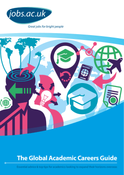 The Global Academic Careers Guide