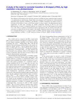 A study of the metal to nonmetal transition in Bi-doped &szlig;
