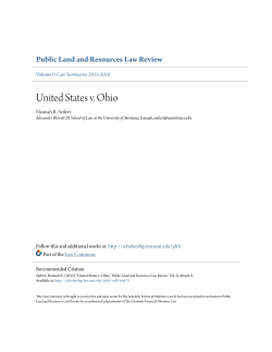 United States v. Ohio - The Scholarly Forum @ Montana Law