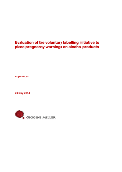 Siggins Miller Report - Pregnancy Labelling