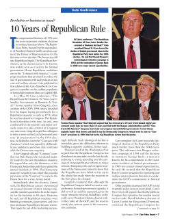 10 Years of Republican Rule