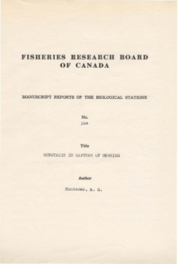 FISHERIES RESEARCH BOARD OF CANADA