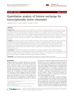 Quantitative analysis of histone exchange for transcriptionally active