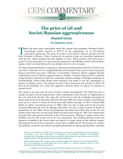 The price of oil and Soviet/Russian aggressiveness