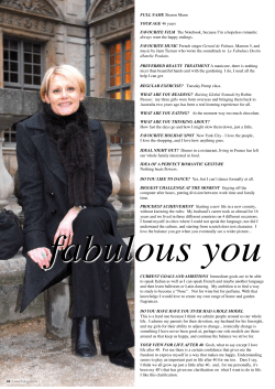 FULL NAME Sharon Mann YOUR AGE 46 years - Blanc