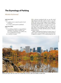 The Etymology of Parking