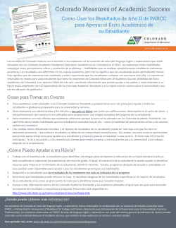 Las escuelas de Colorado hicieron una transici&oacute;n a los