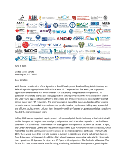 Organization letter - American Public Health Association