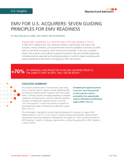emv for us acquirers: seven guiding principles
