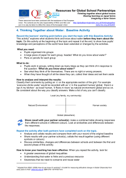 Thinking Together about Water