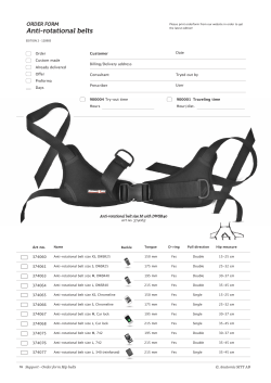 Anti-rotational belts