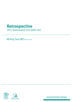 Part 3: Writing Task (WT)