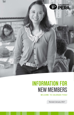 Information for New PERA Members