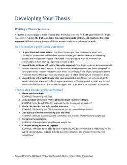 Developing Your Thesis.docx