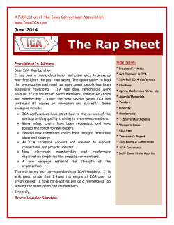 June 2014 The Rap Sheet - Iowa Corrections Association