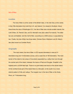 Isle of Man Location Geography