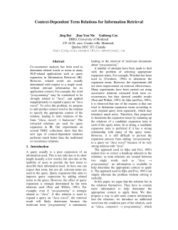 Context-Dependent Term Relations for Information Retrieval